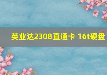 英业达2308直通卡 16t硬盘